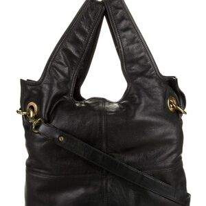 Givenchy Black Leather Shoulder Bag with Gold Hardware